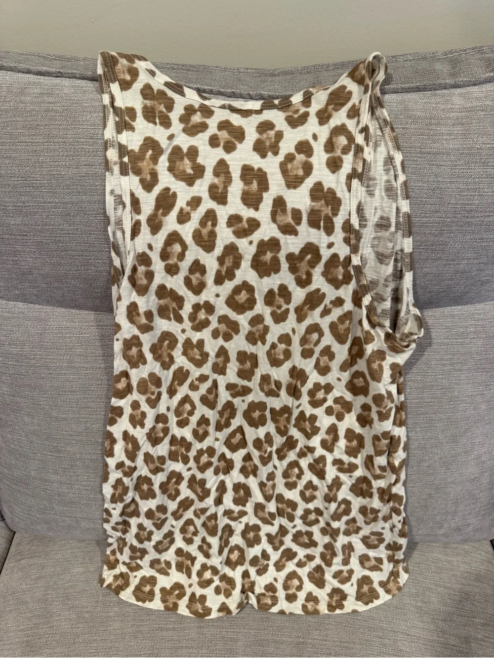 J. Crew Leopard Print V-Neck Tank